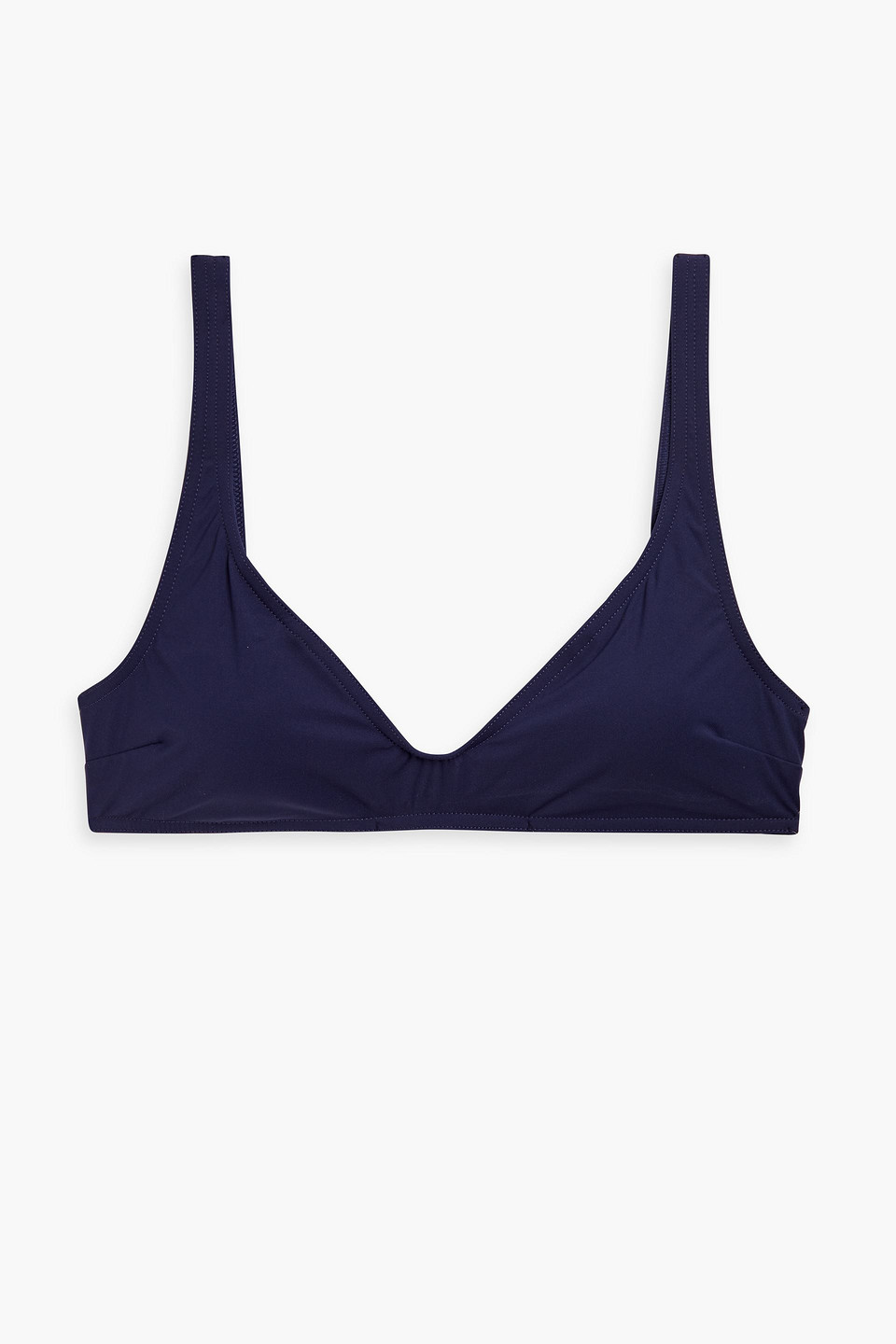 Zimmermann Triangle Bikini Top In Navy