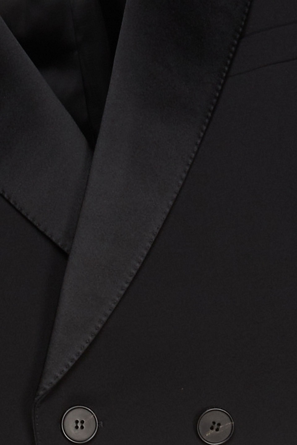 Alexander Mcqueen Double-breasted Cropped Wool-blend Crepe Blazer In Black