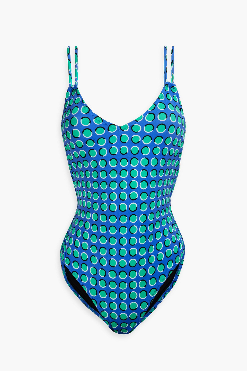 Solid & Striped The Lynn Polka-dot Swimsuit In Blue