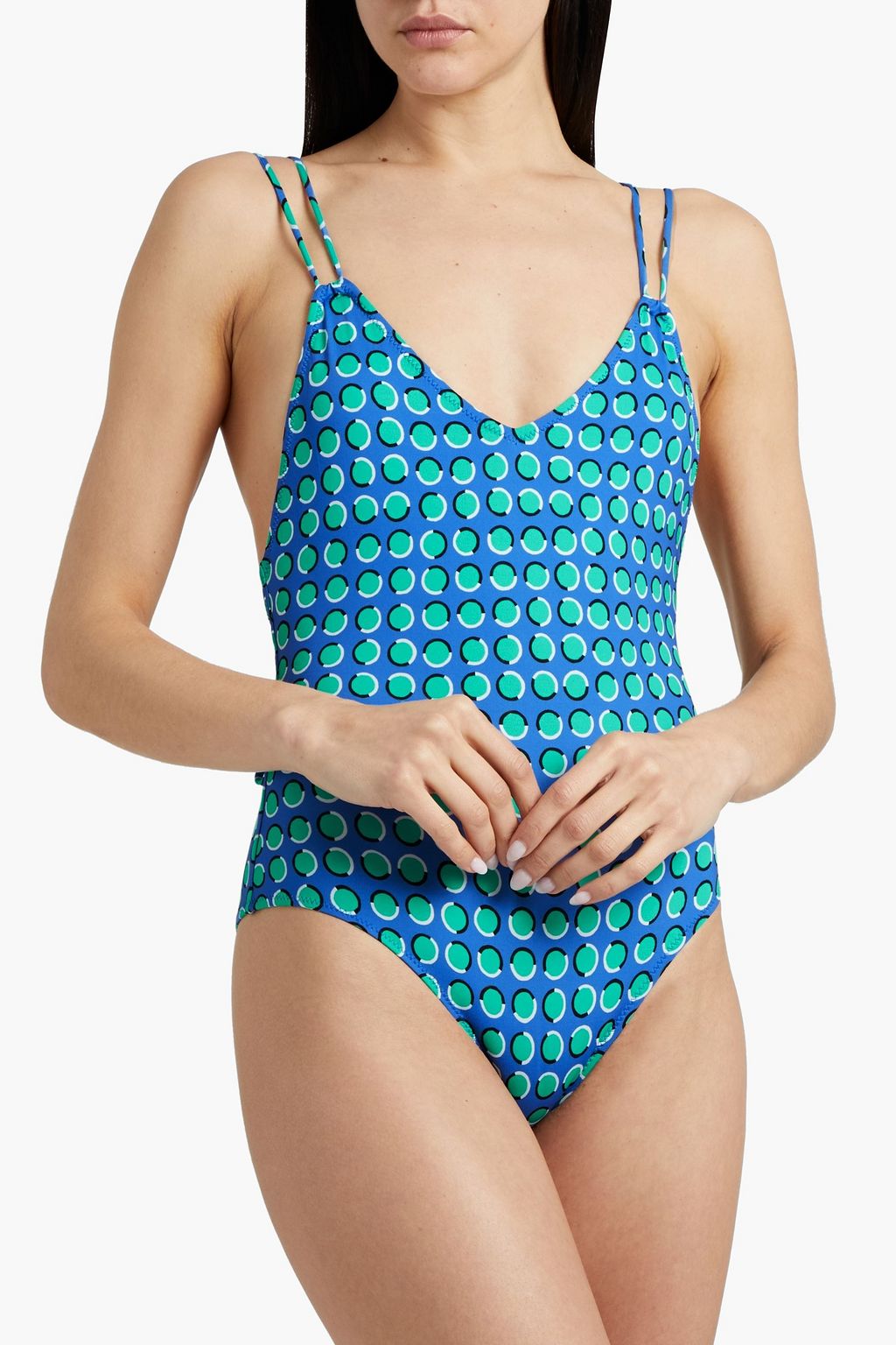 SOLID & STRIPED The Lynn polka-dot swimsuit