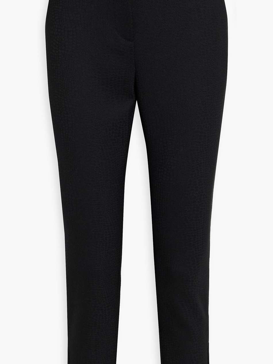 jacquard slim-leg pants