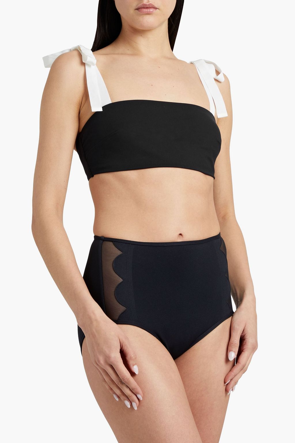 ZIMMERMANN Bow-detailed bandeau bikini top