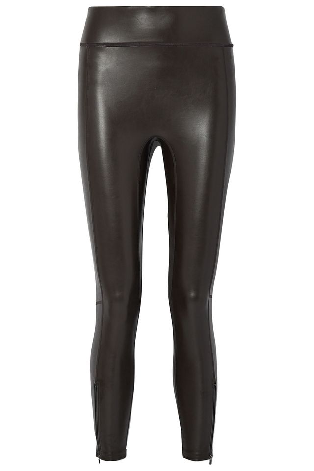 Emile cropped faux leather leggings