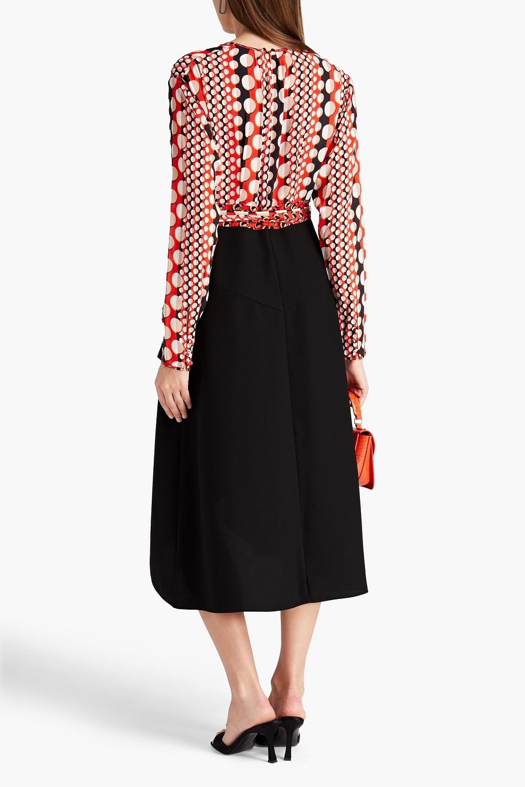 DIANE VON FURSTENBERG Kofi wrap-effect printed crepe de chine and cady midi dress
