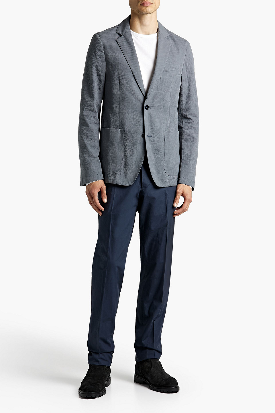 OFFICINE GENERALE LIGHTEST COTTON-SEERSUCKER BLAZER 3074457345631431145