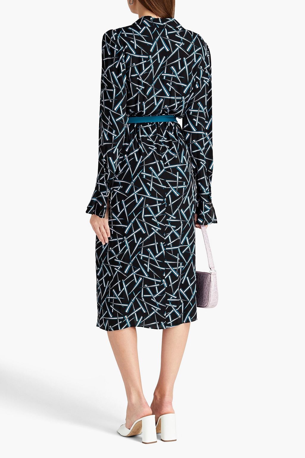 DIANE VON FURSTENBERG Drusilla wrap-effect printed crepe midi dress