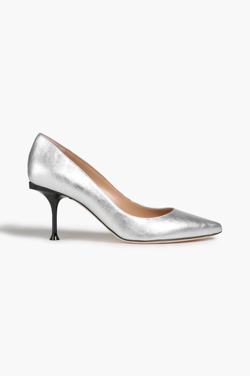 SERGIO ROSSI Metallic leather pumps | Sale up to 70% off | THE OUTNET