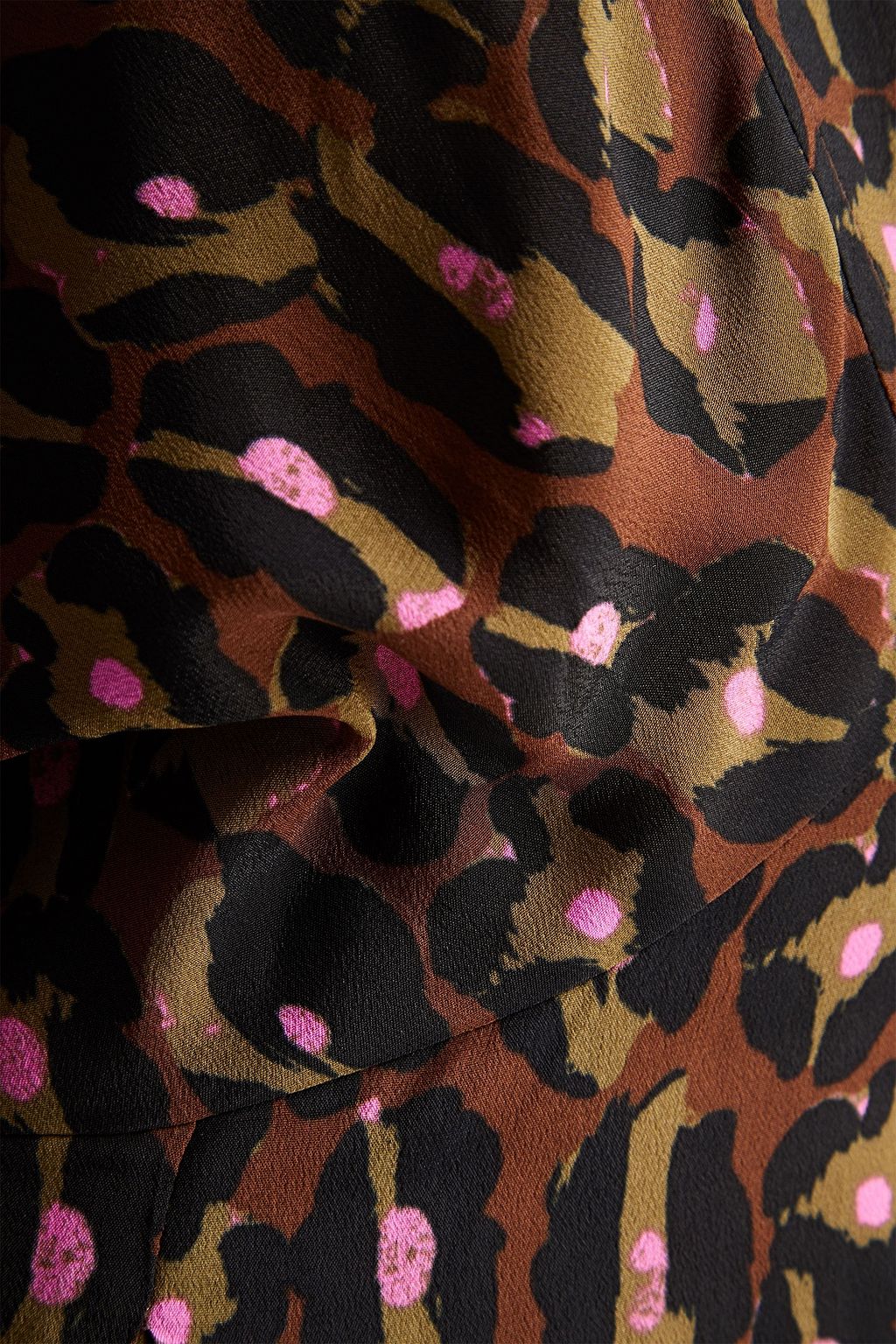 DIANE VON FURSTENBERG Dollie gathered printed crepe de chine mini dress