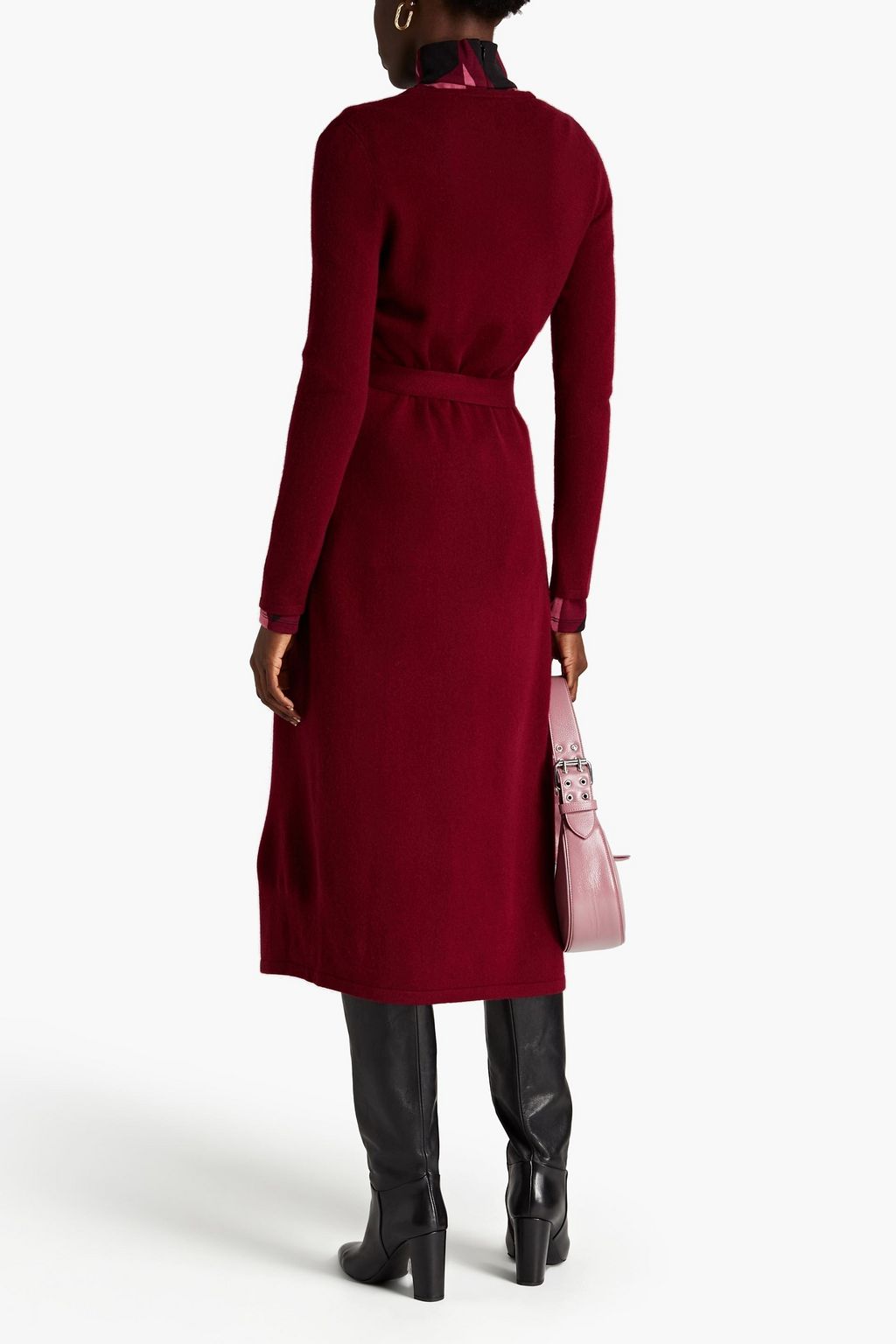 DIANE VON FURSTENBERG Astrid wool and cashmere-blend midi wrap dress