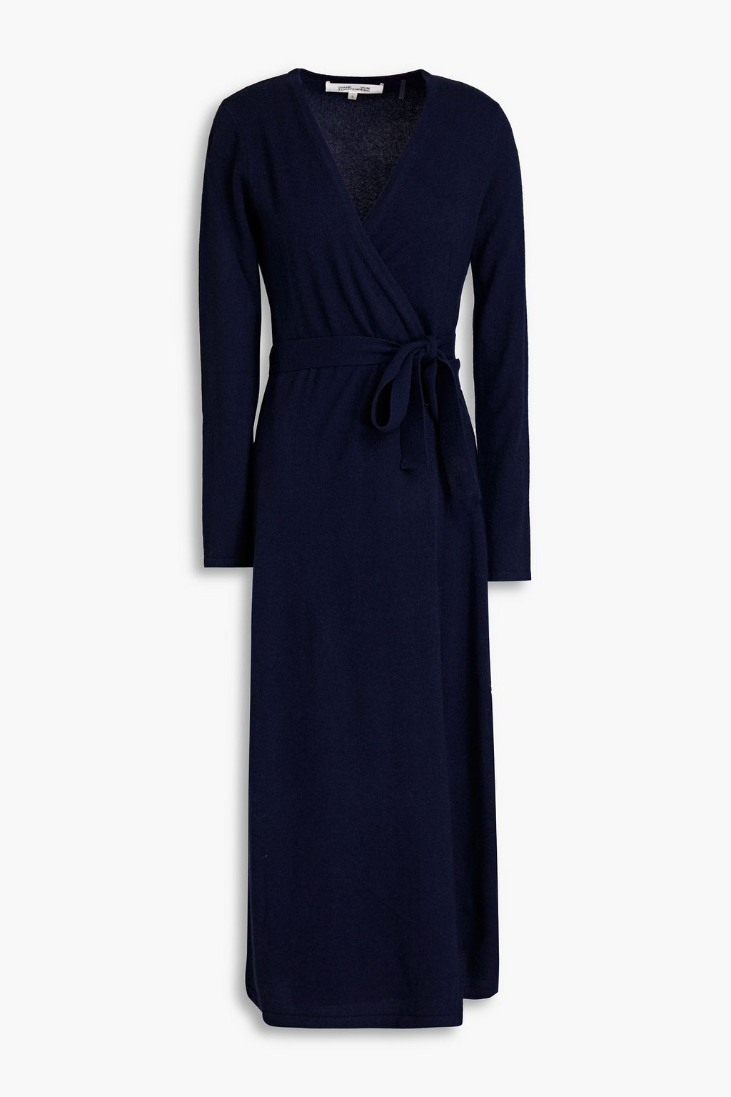DIANE VON FURSTENBERG Astrid wool and cashmere blend midi wrap dress THE OUTNET