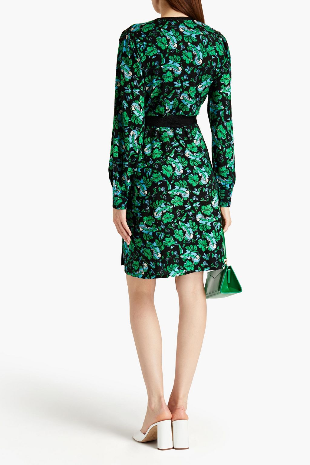 DIANE VON FURSTENBERG Luella floral-print merino wool wrap dress