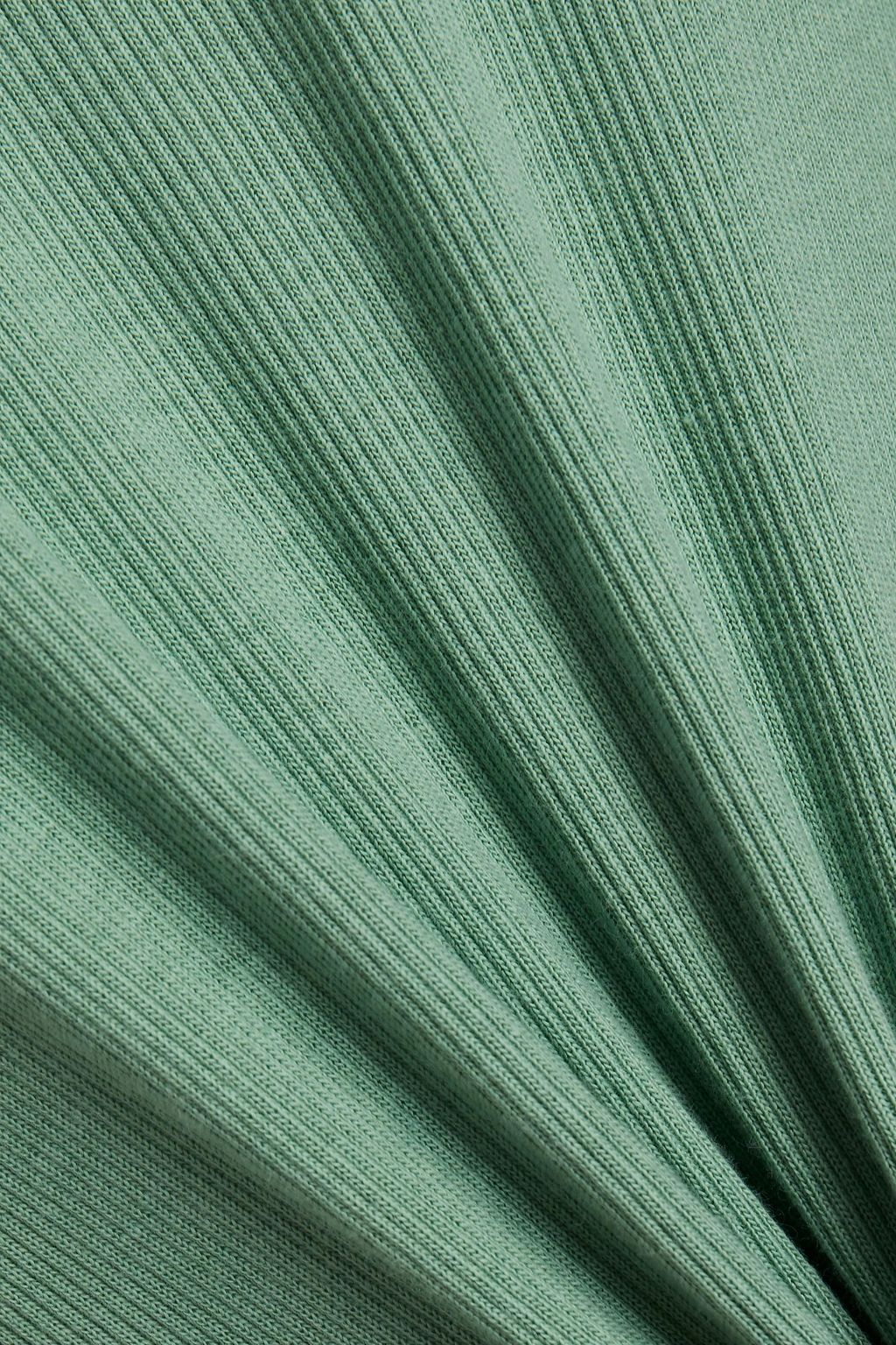 BA&SH Ribbed jersey halterneck tank