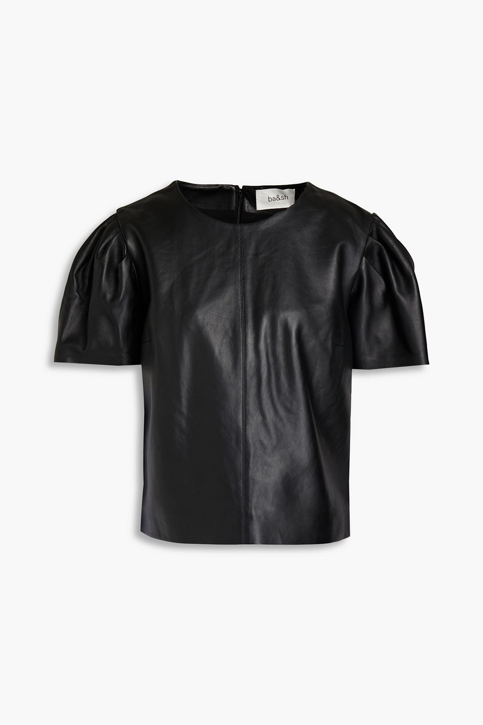 Ba&sh Leather Top In Black