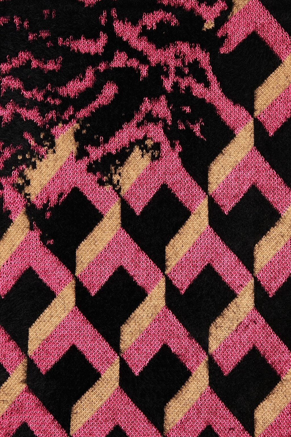 DIANE VON FURSTENBERG Afsana metallic brushed jacquard-knit scarf