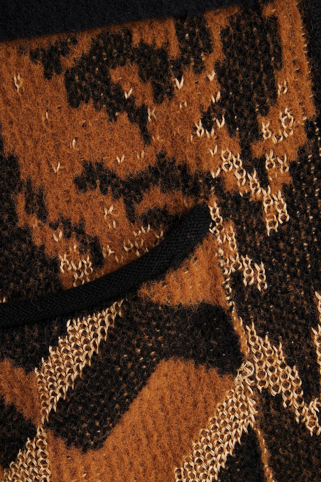 DIANE VON FURSTENBERG Claude Cardigan aus Jacquard-Strick mit Gürtel