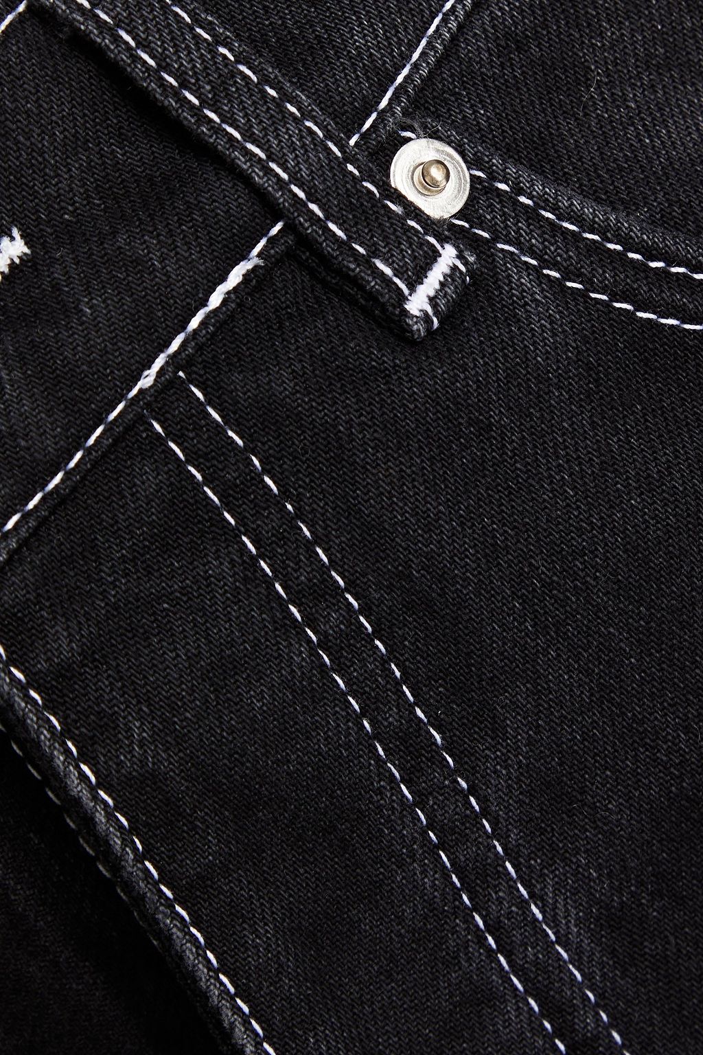 GANNI Mid-rise slim-leg jeans