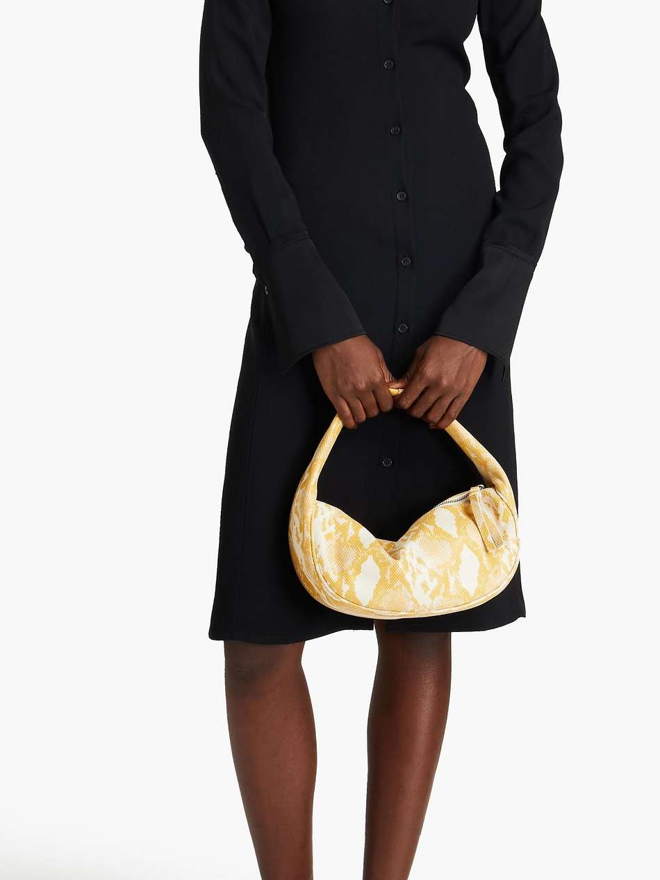 satin-trimmed cady shirt dress