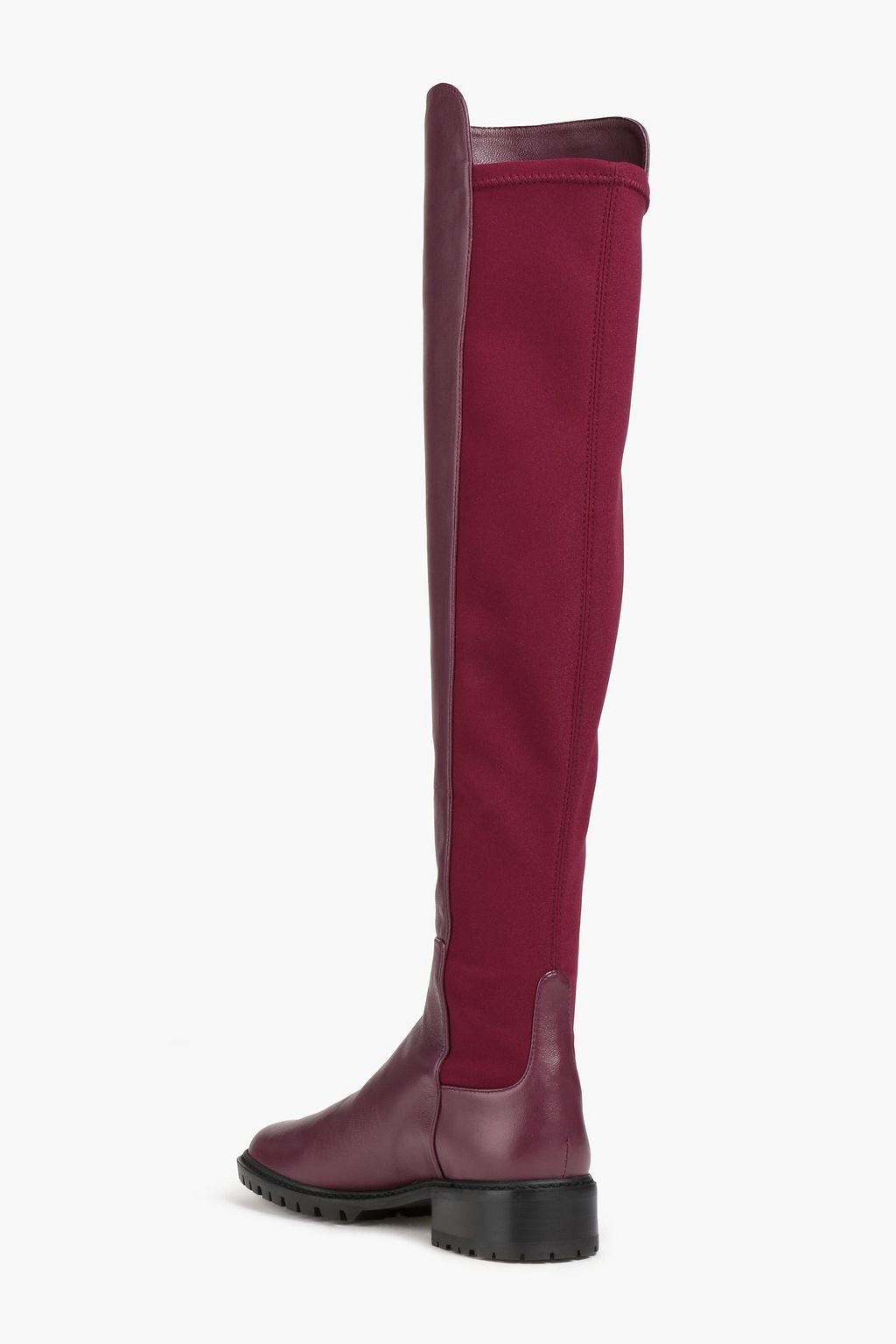 STUART WEITZMAN City Overknees aus Leder und Neopren