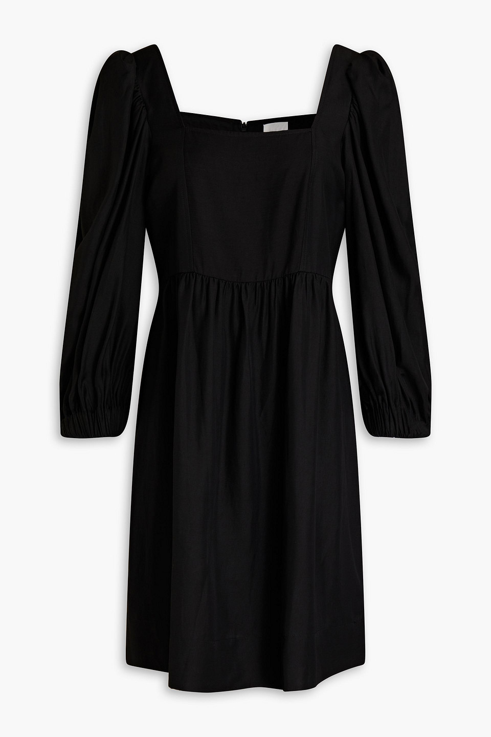 Ba&sh Palerme gathered slub woven mini dress
