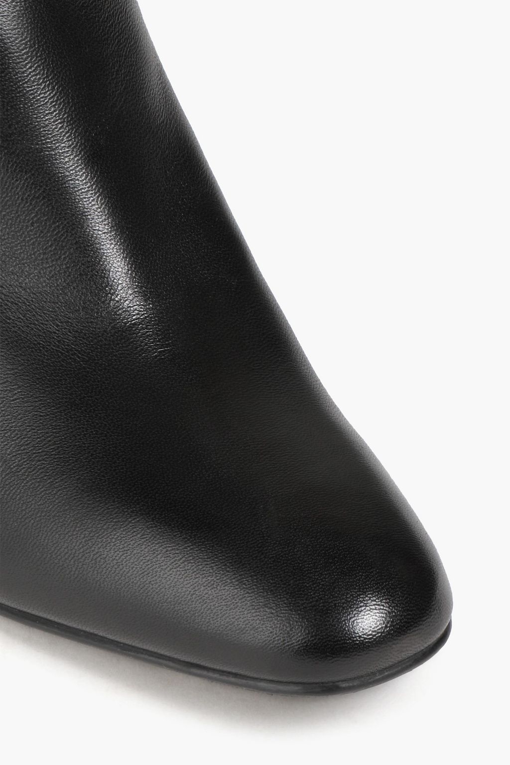 STUART WEITZMAN بوت بطول أعلى الركبة "جيلان" من الجلد وميكرو ستريتش