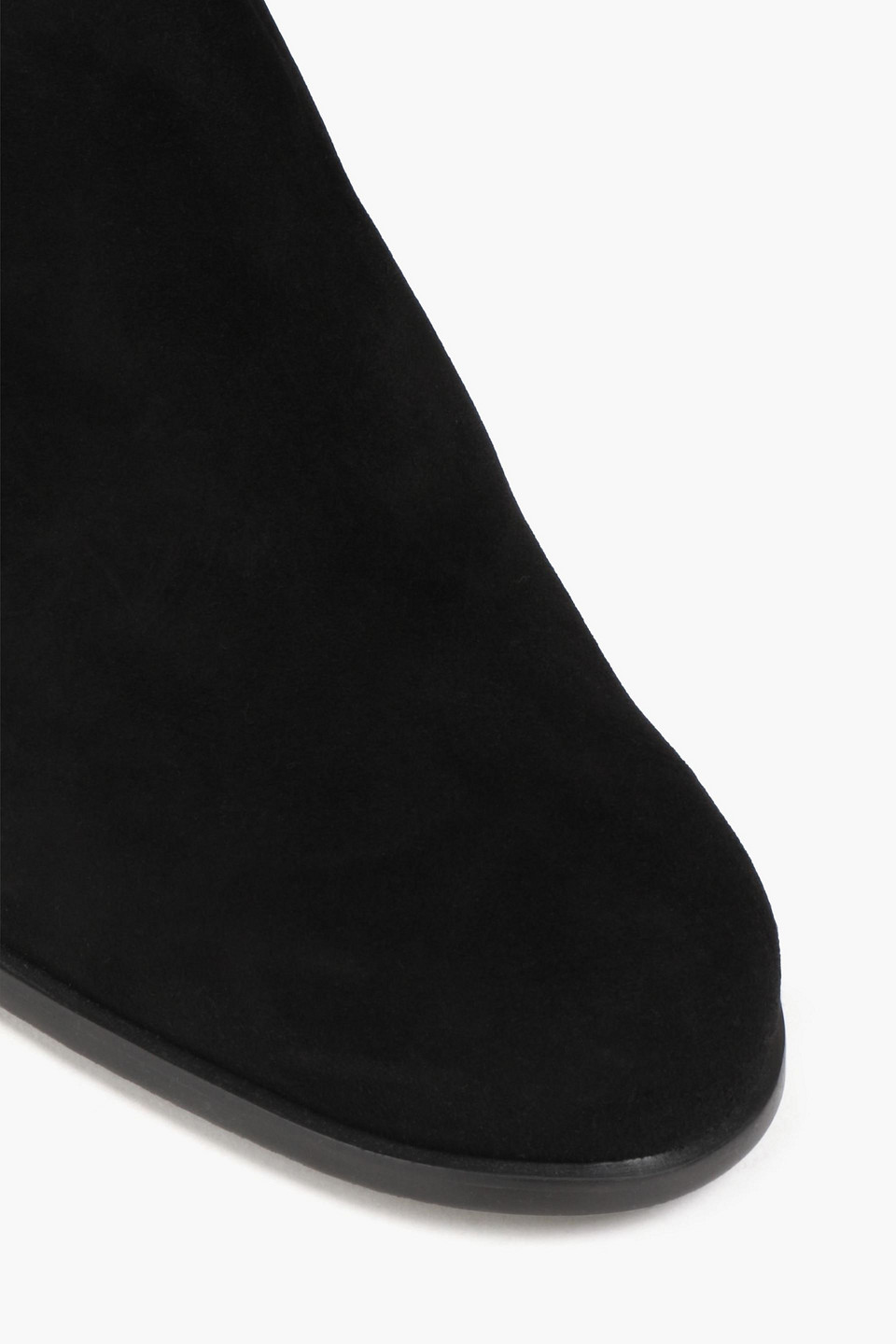 Shop Stuart Weitzman City Suede And Neoprene Over-the-knee Boots In Black