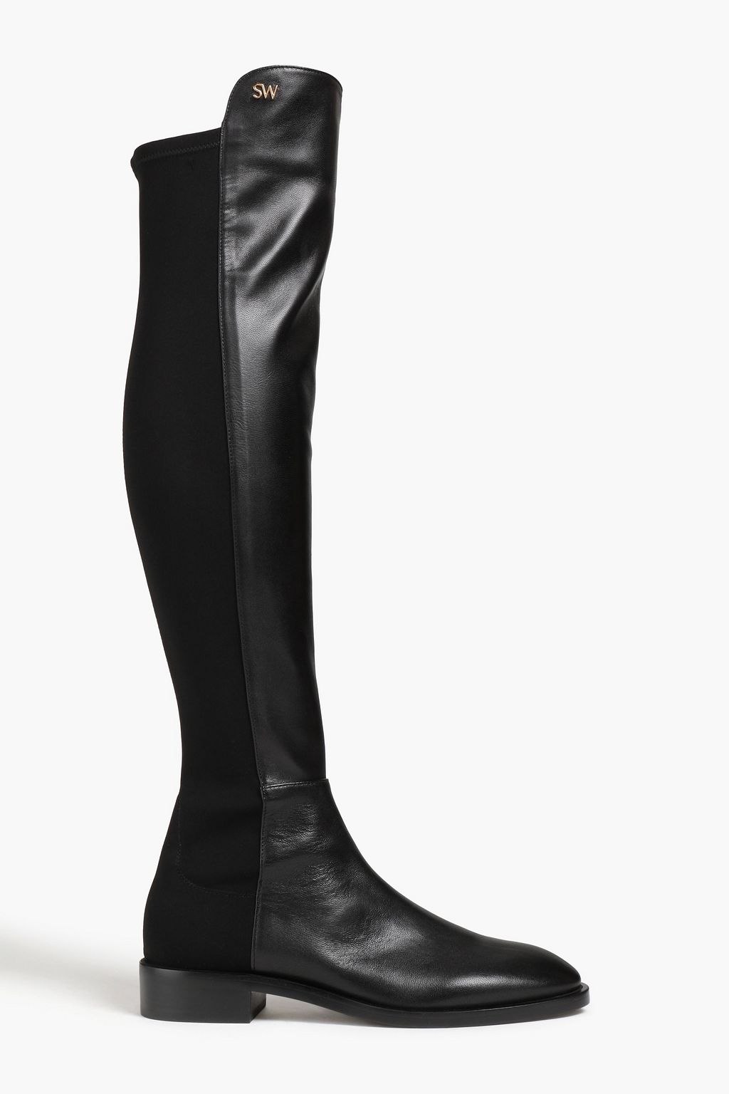 STUART WEITZMAN Keelan leather and neoprene over-the-knee boots | Sale ...