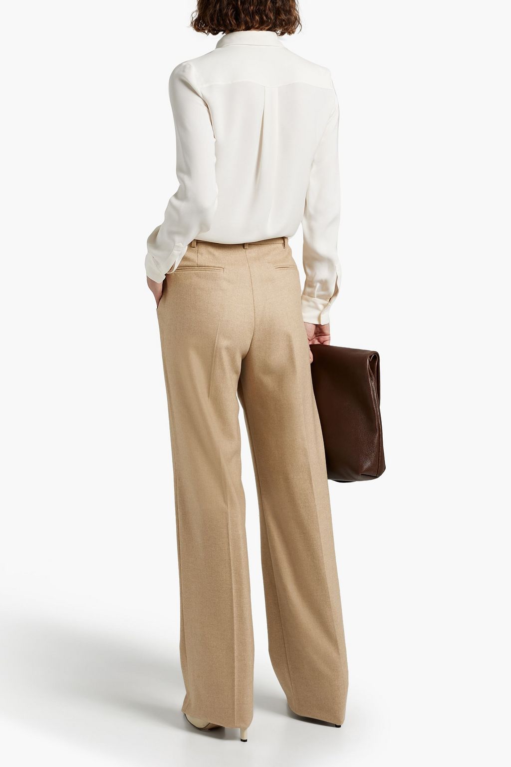 LORO PIANA Lawrence cashmere-blend twill straight-leg pants