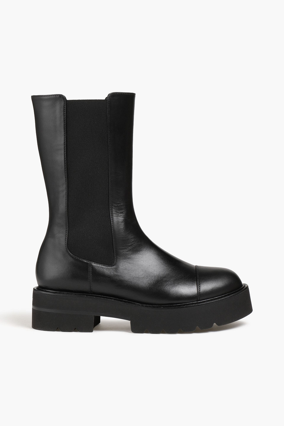 STUART WEITZMAN PRESLEY LEATHER PLATFORM BOOTS,3074457345631444255