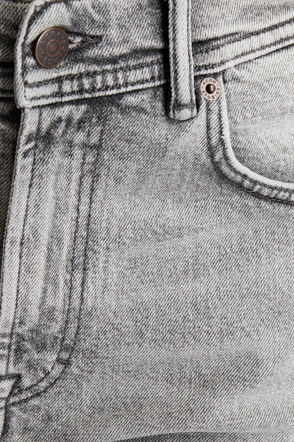 ACNE STUDIOS BLÅ KONST Faded high-rise skinny jeans