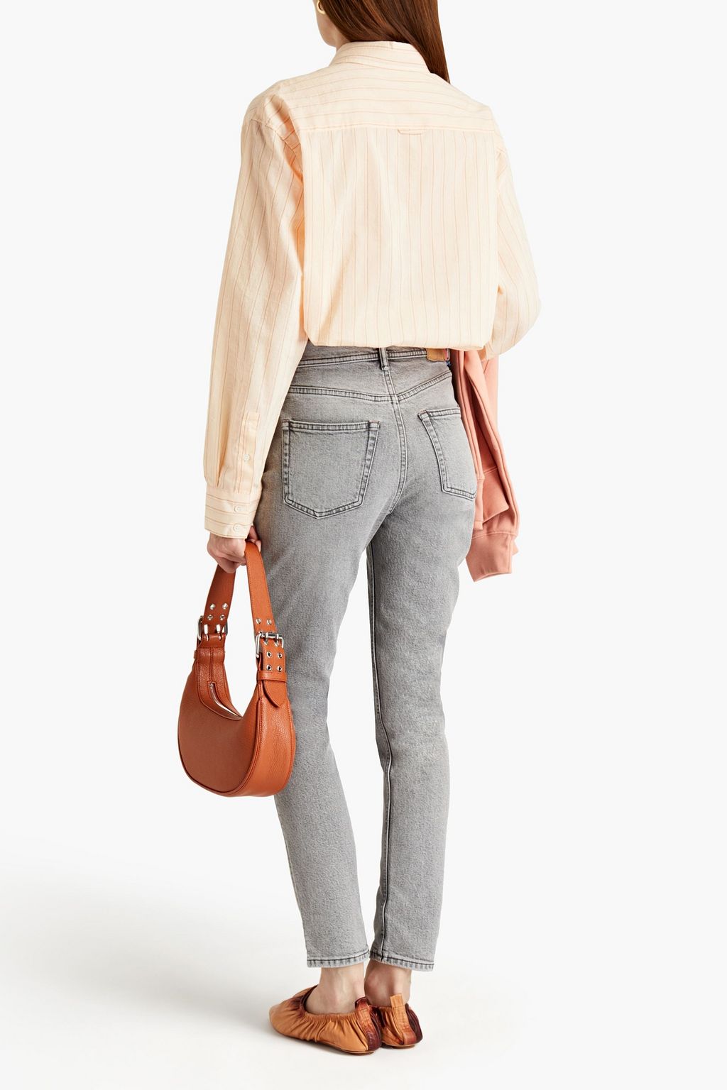 ACNE STUDIOS BLÅ KONST Faded high-rise skinny jeans
