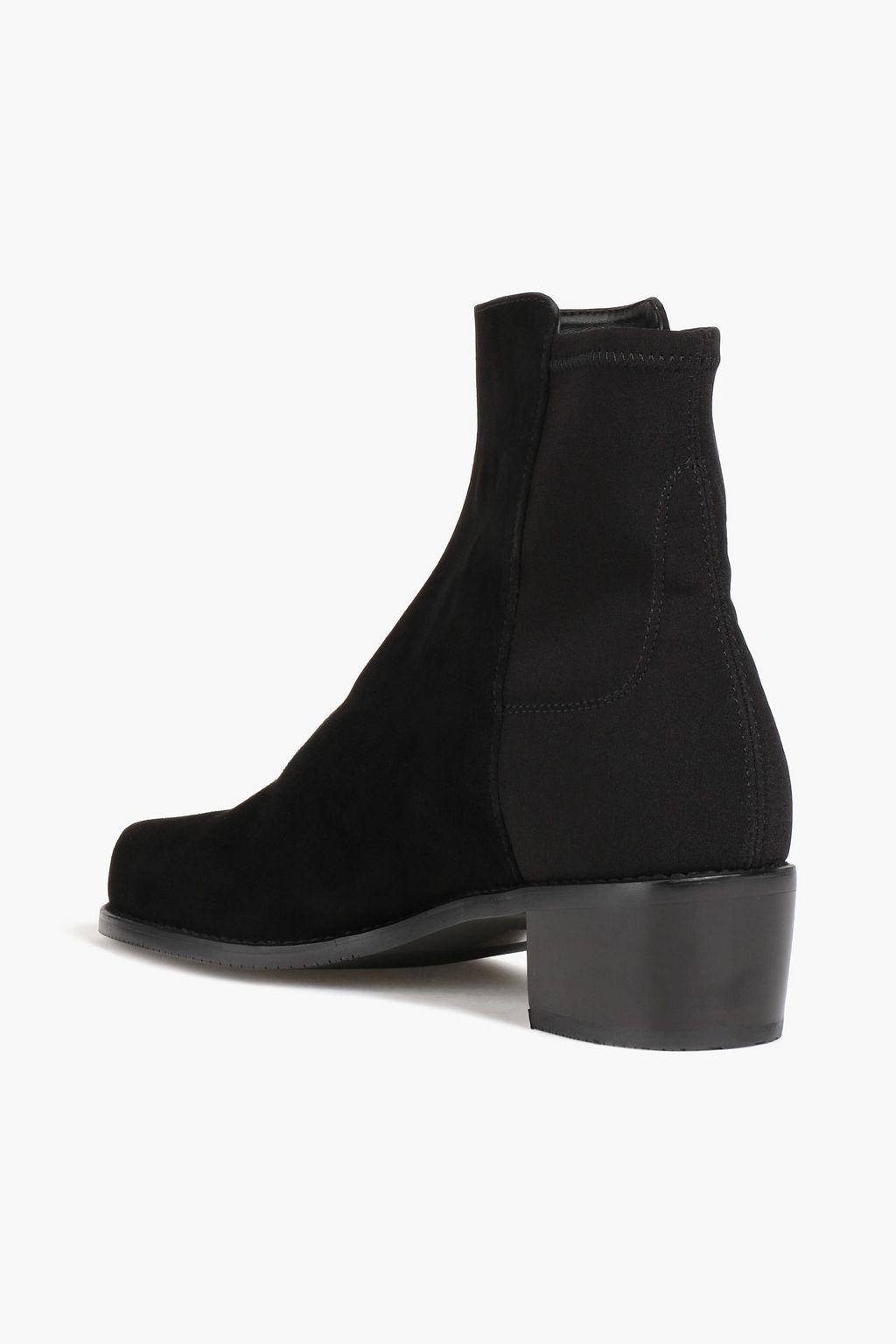 STUART WEITZMAN Easyon Reserve microstretch and suede ankle boots