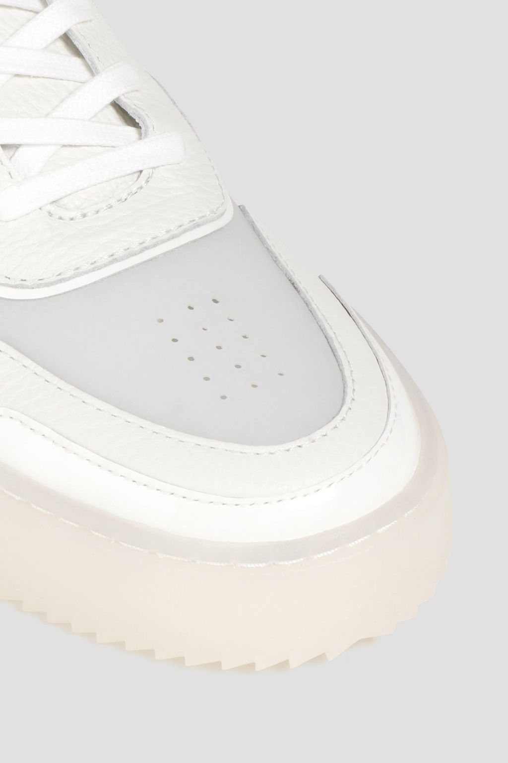 STUART WEITZMAN Ryan Sneakers aus strukturiertem Leder mit PVC-Einsätzen