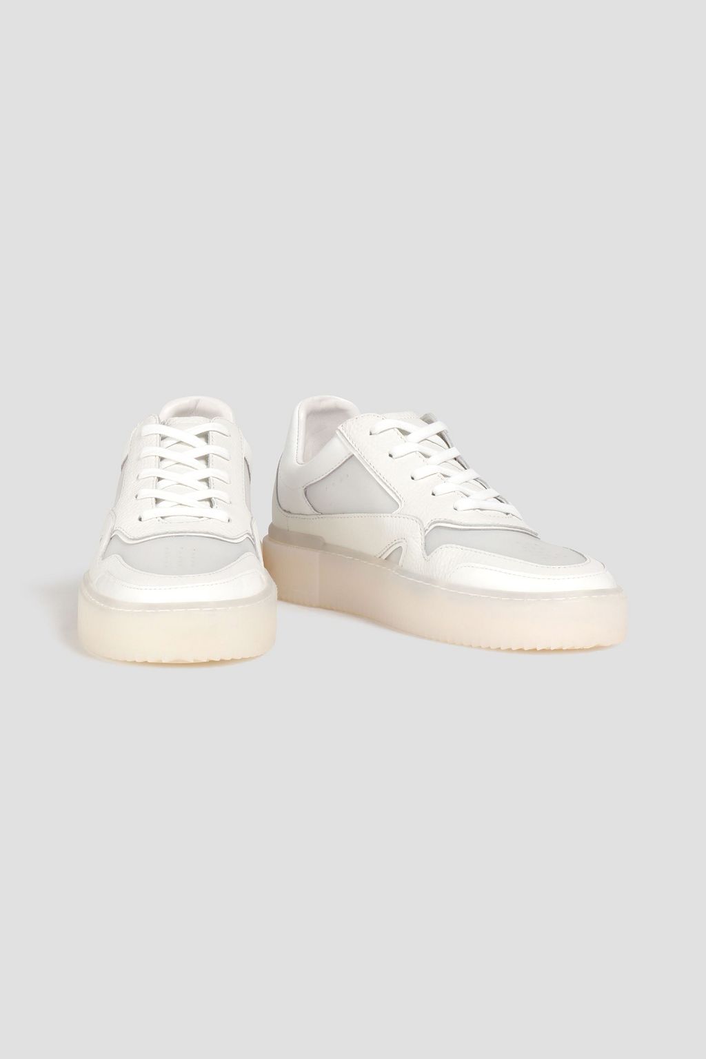 STUART WEITZMAN Ryan Sneakers aus strukturiertem Leder mit PVC-Einsätzen