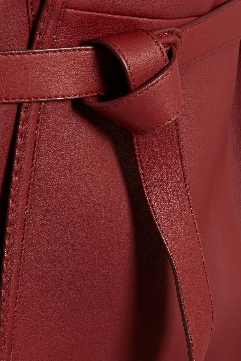 LORO PIANA Belted leather vest