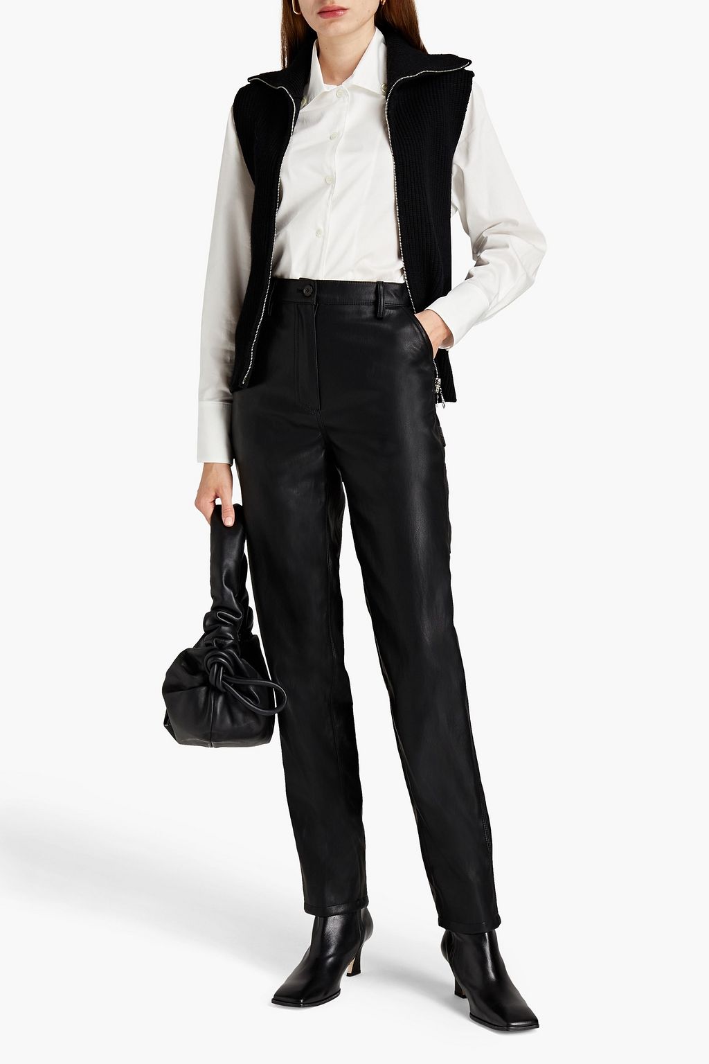 LVIR Faux leather tapered pants