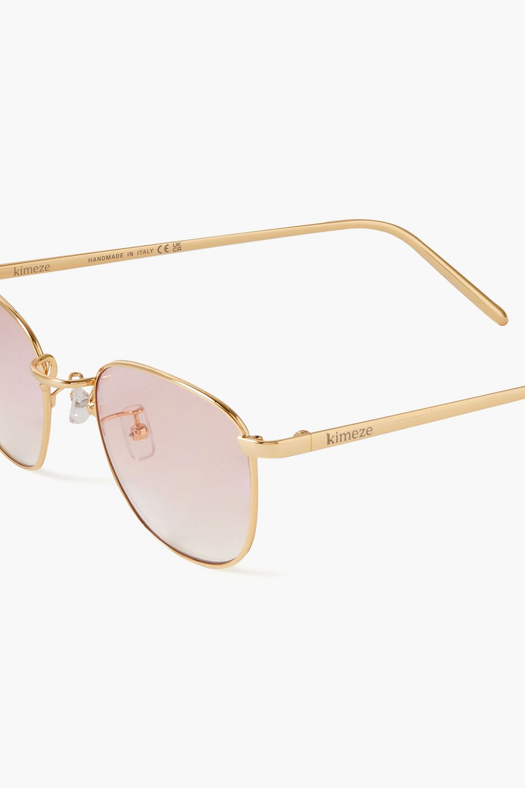 KIMEZE Akin D-frame gold-tone sunglasses