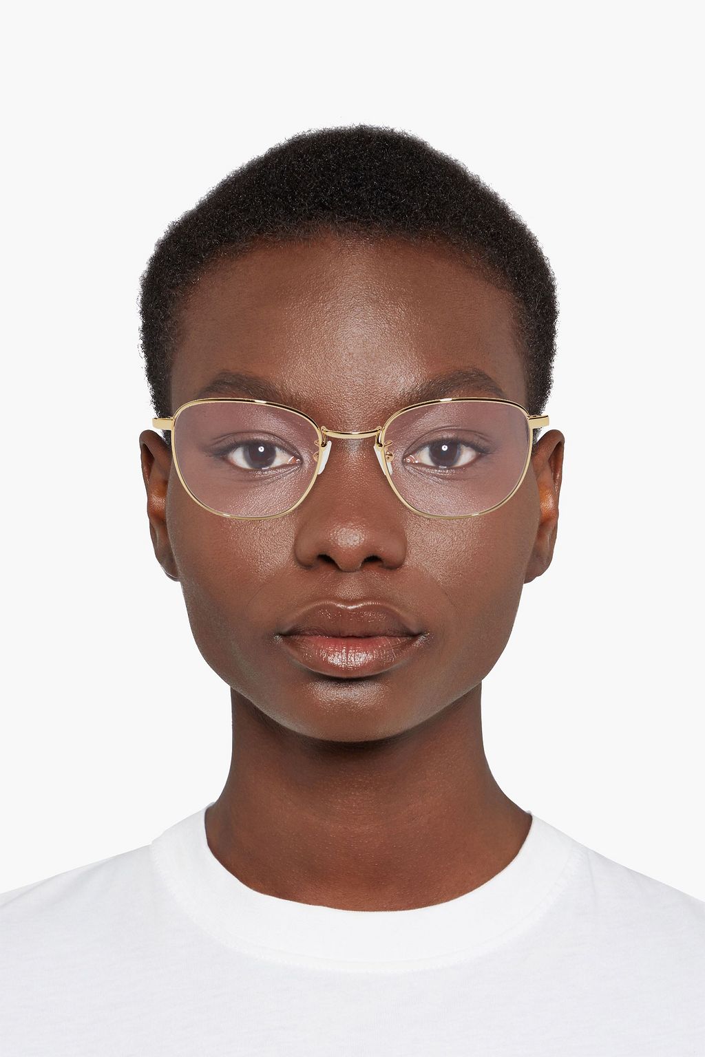 KIMEZE Akin D-frame gold-tone sunglasses