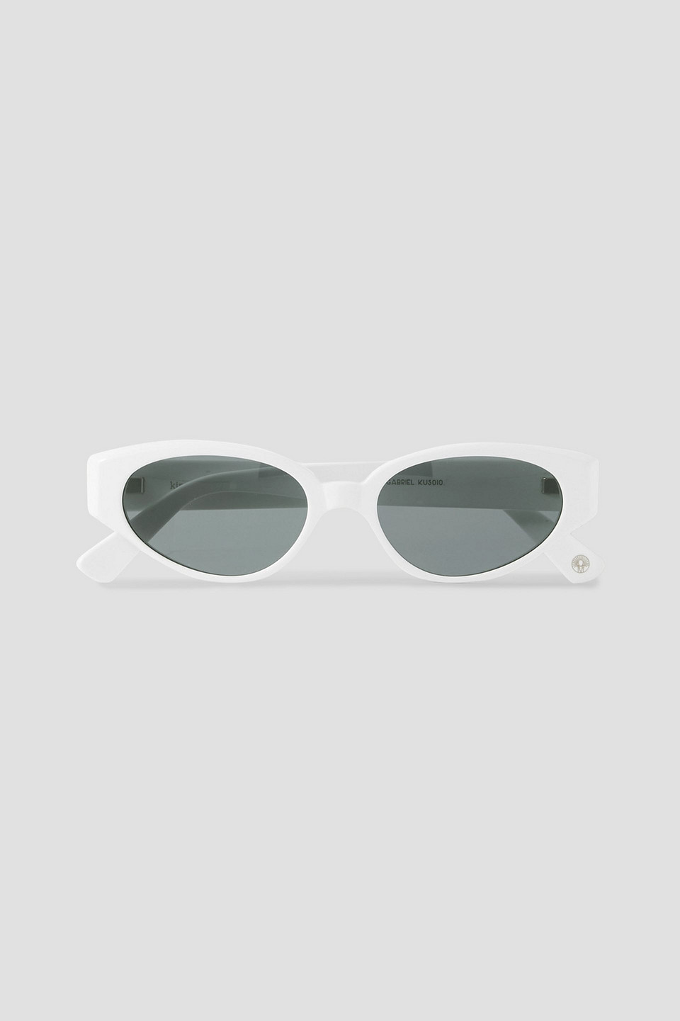 Gabriel oval-frame acetate sunglasses