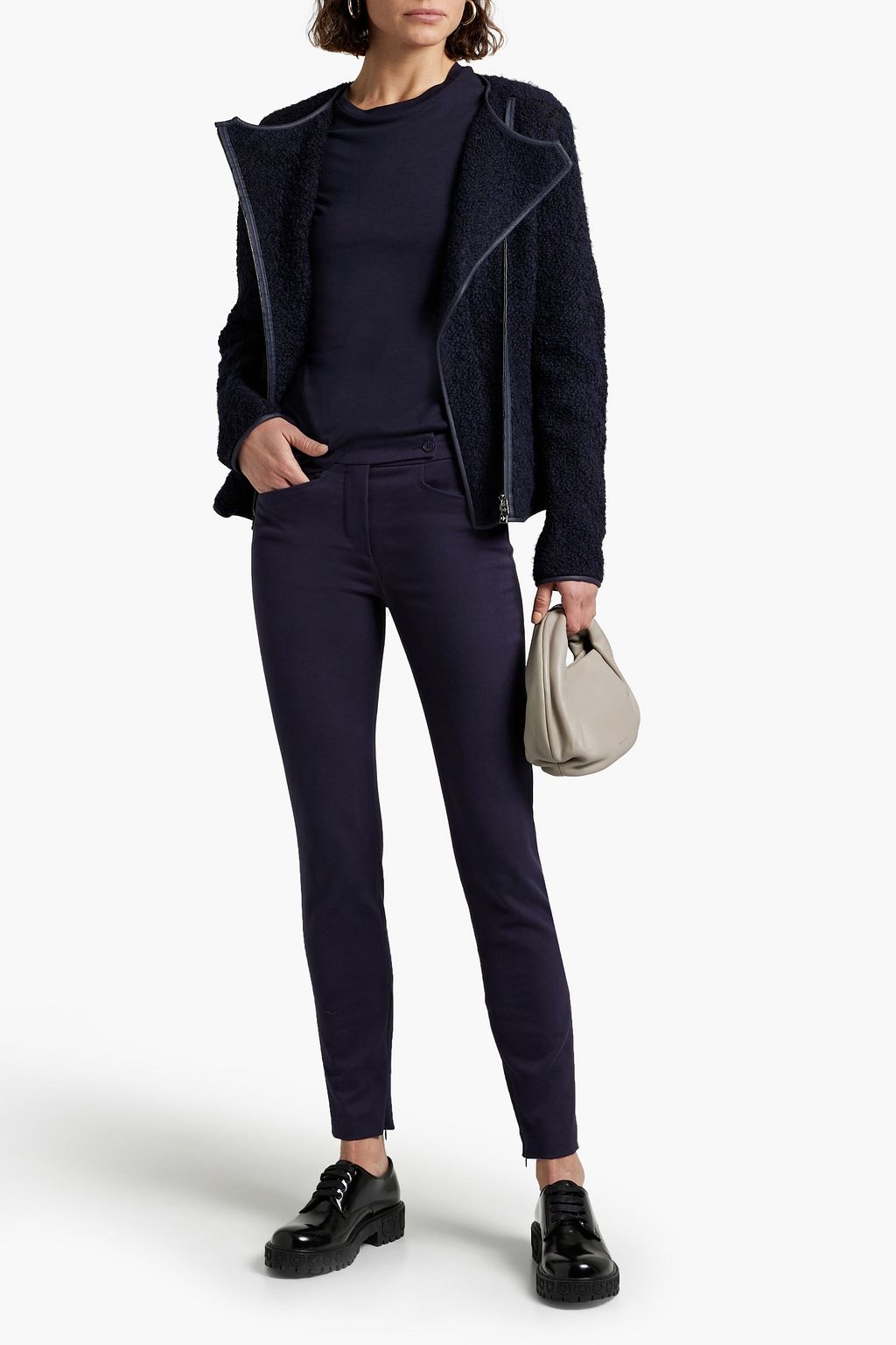 LORO PIANA Liam bouclé-knit alpaca-blend jacket