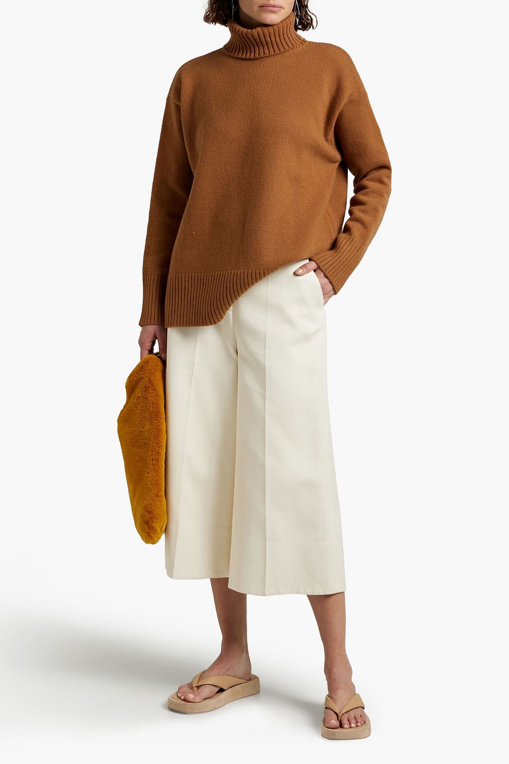 SUNSPEL Relaxed Roll Neck wool and cashmere-blend turtleneck sweater