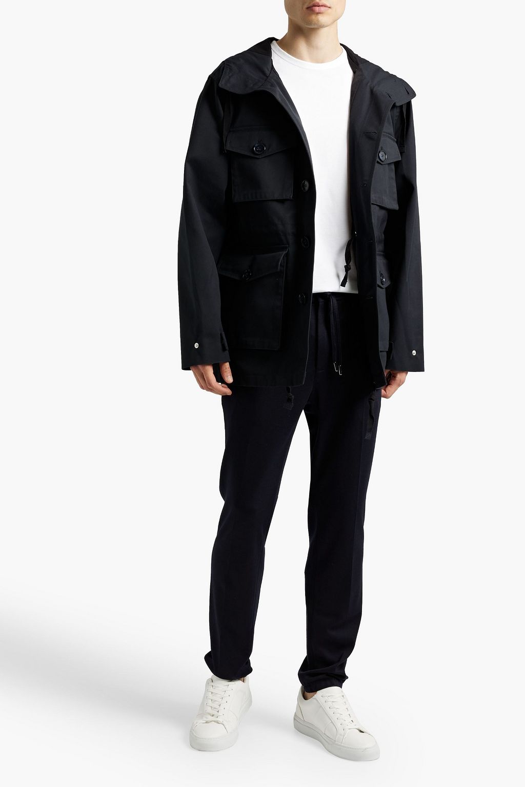OFFICINE GÉNÉRALE Brett twill hooded parka