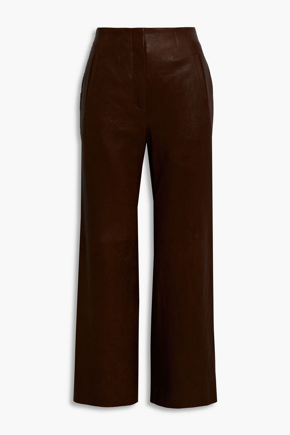 Dova leather wide-leg pants