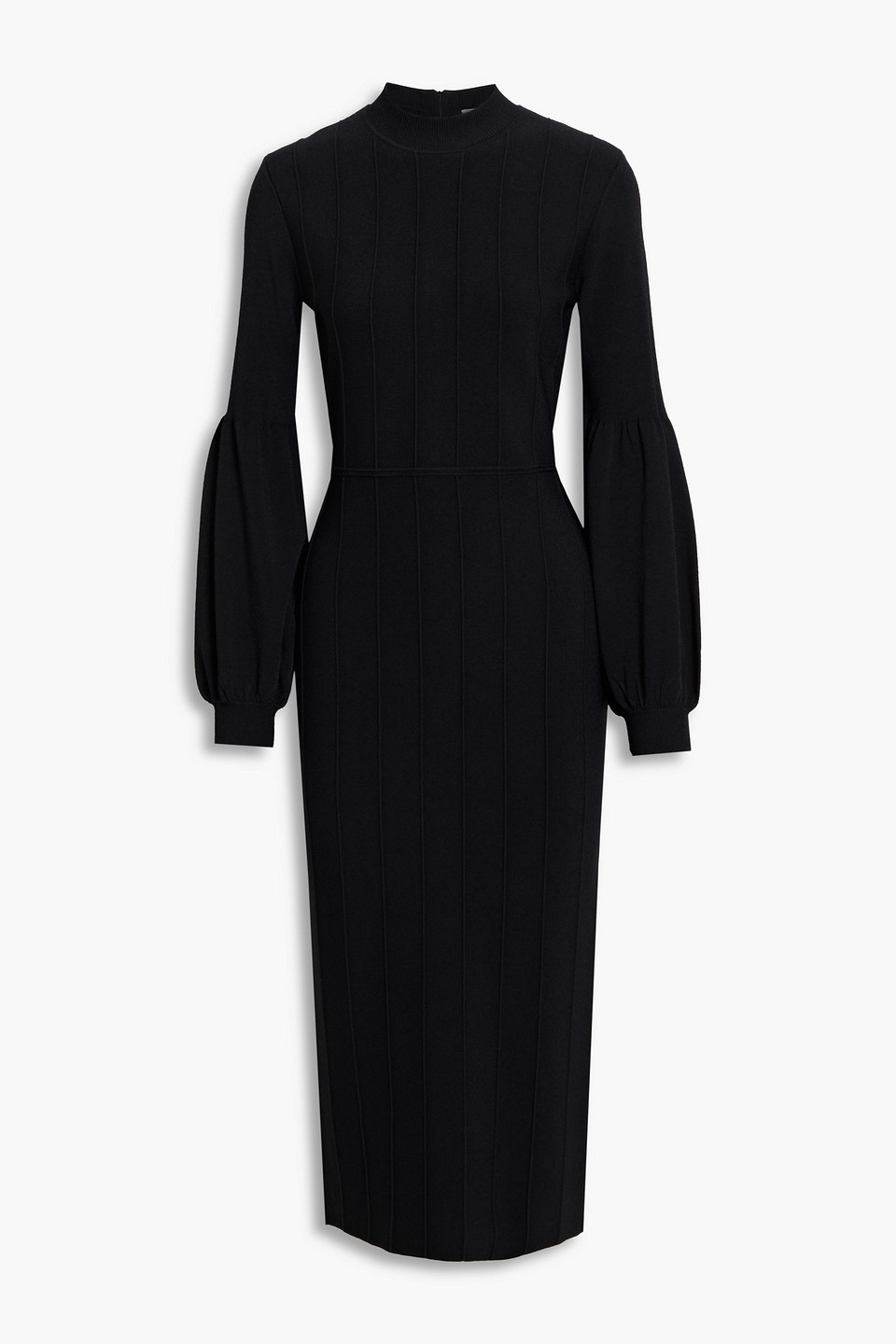 Lela Rose Stretch-knit midi dress