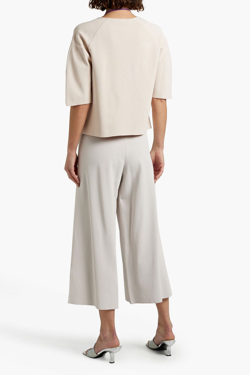 STELLA MCCARTNEY Cropped crepe top