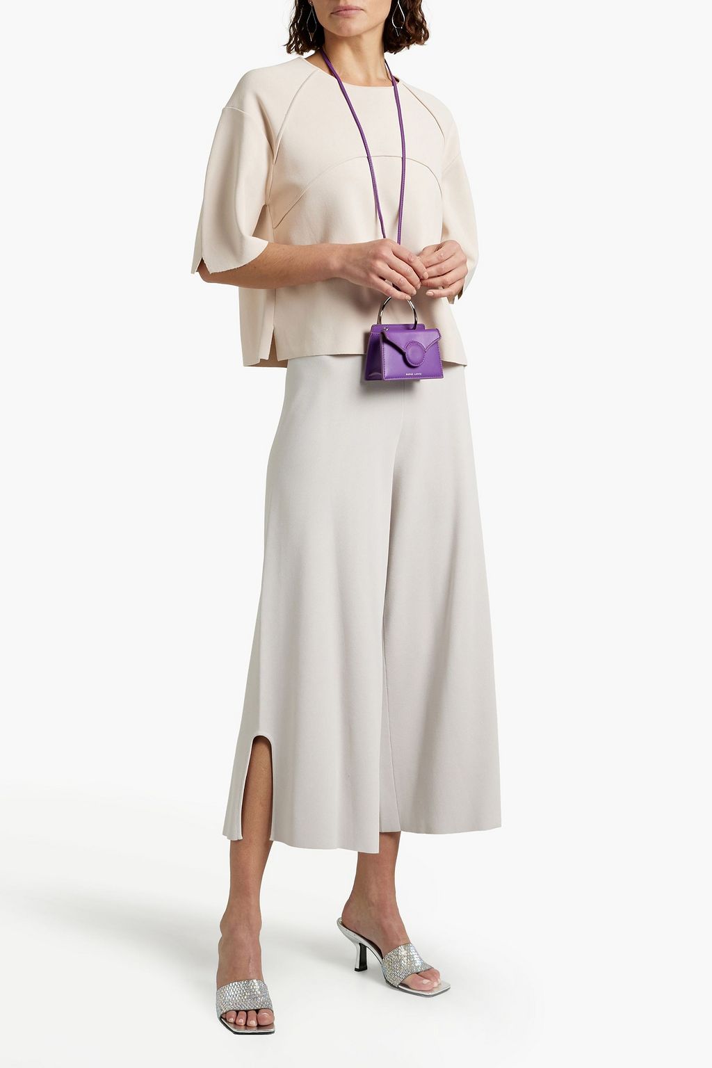 STELLA MCCARTNEY Cropped crepe top