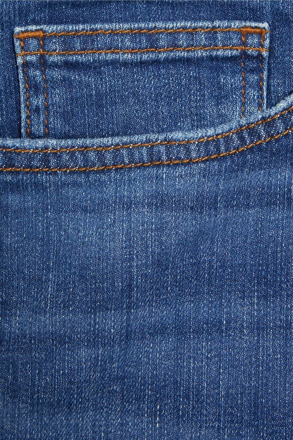 FRAME Jeans mit schmalem Bein aus ausgewaschenem Denim in Distressed-Optik