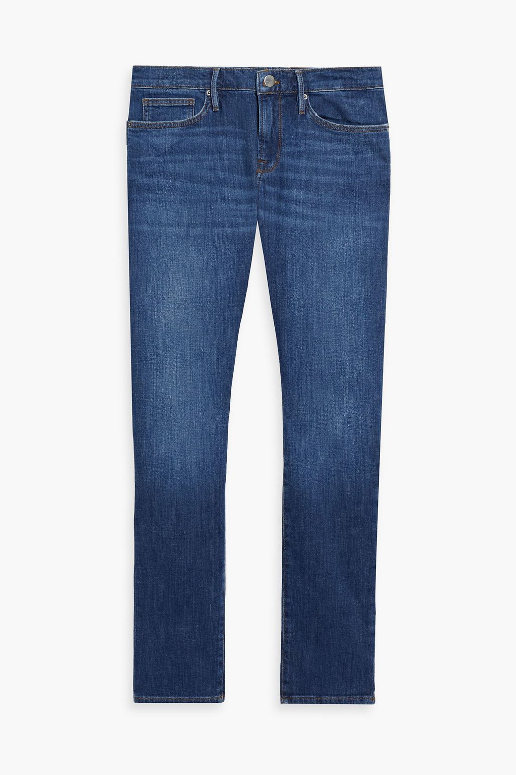 FRAME L'Homme slim-fit faded denim jeans | THE OUTNET