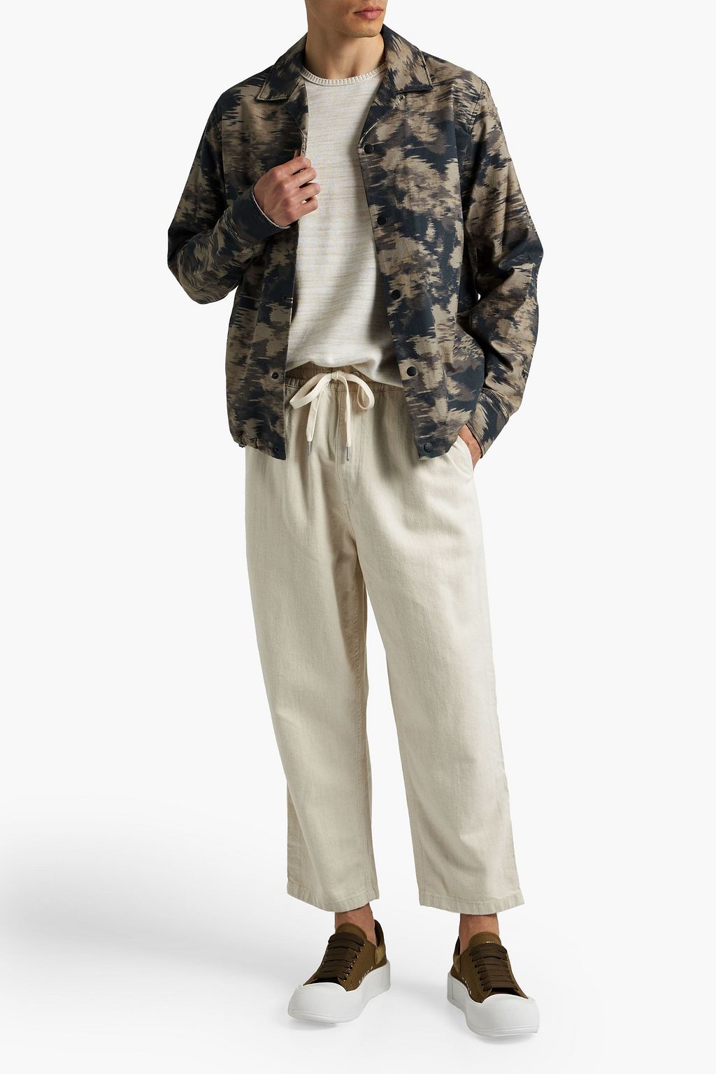 RAG & BONE Camouflage-print cotton-twill overshirt