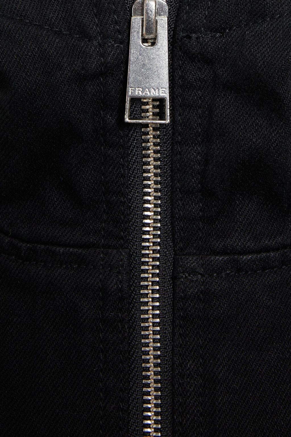 FRAME Padded cotton-gabardine hooded jacket