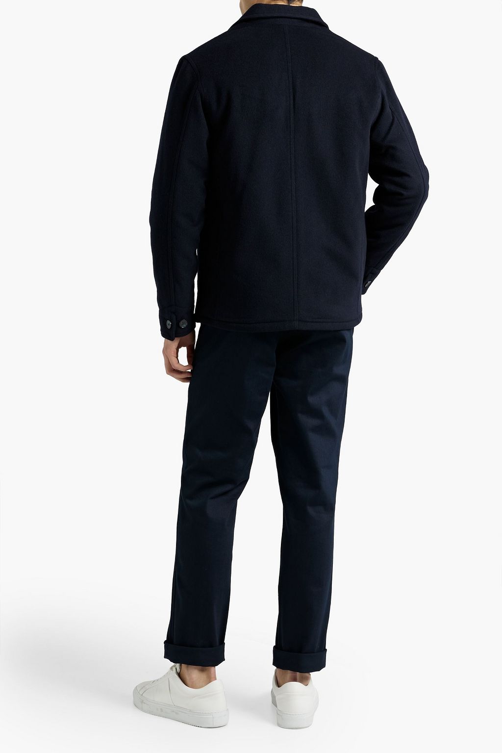 OFFICINE GÉNÉRALE Chore padded wool and cashmere-blend felt jacket